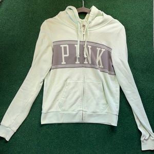 Women’s Medium PINK Mint Green Zip up (Used)